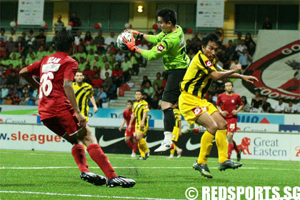Brunei DPMM vs Young Lions in S.League football
