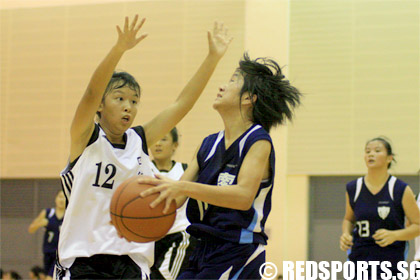 Nanyang girls vs Cedar B division basketball championship