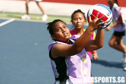 c division girls south zone netball bishan park secondary vs kuo chuan presbyterian