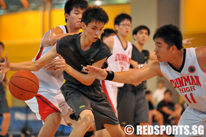 Dunman High vs Yishun Sec National B Division boys' Basketball Championship first round