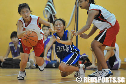 Jurong Secondary vs Woodgrove Secondary National B Division girls' Basketball Championship first round