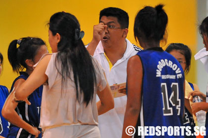 Jurong Secondary vs Woodgrove Secondary National B Division girls' Basketball Championship first round