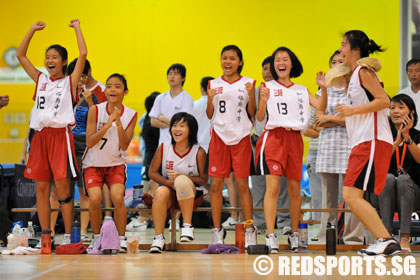 Jurong Secondary vs Woodgrove Secondary National B Division girls' Basketball Championship first round