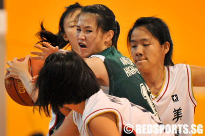 Mayflower Secondary vs Anglican High School National B Division girls' Basketball Championship first round