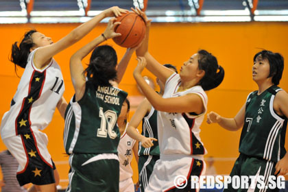 Mayflower Secondary vs Anglican High School National B Division girls' Basketball Championship first round