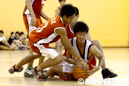 Queensway Secondary vs Hwa Chong Institution National B Division boys' Basketball Championship first round