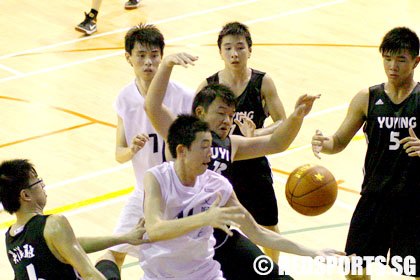 Yishun vs Yuying National B Division boys' Basketball Championship first round