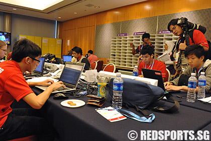  Red Crew at Suntec Media Room