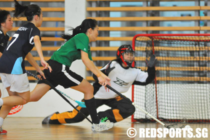 A division floorball girls final MJ vs RI