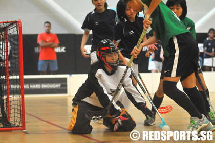 A division floorball girls final MJ vs RI