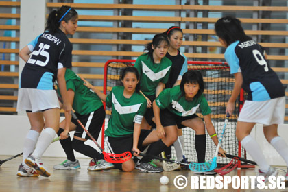 A division floorball girls final MJ vs RI