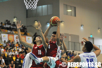 ASEAN school games basketball boys SIN vs THAI