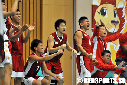 ASEAN school games basketball boys SIN vs THAI