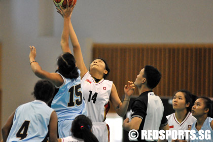 ASEAN school games basketball girls SIN vs INDO