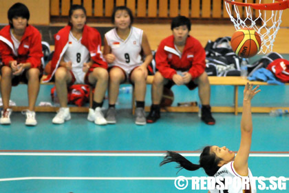 ASEAN school games basketball girls SIN vs INDO