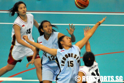 ASEAN school games basketball girls SIN vs INDO