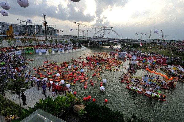 singapore national games opening ceremony punggol waterway