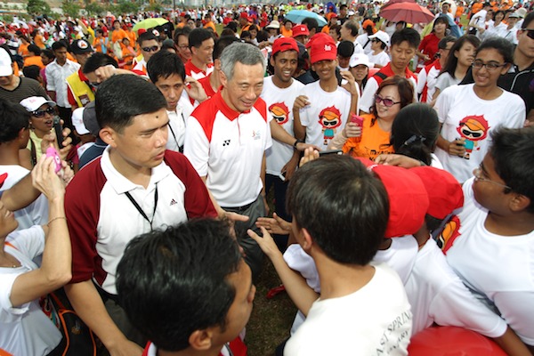 prime minister lee hsien loong opening ceremony singapore national games