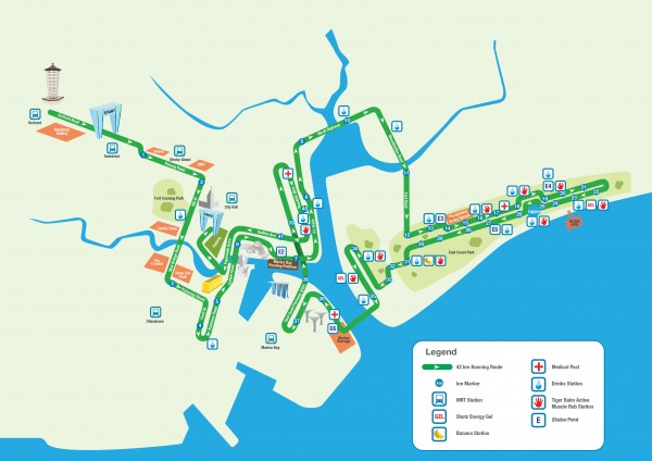 singapore marathon route map