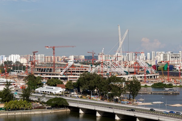 singapore sports hub construction