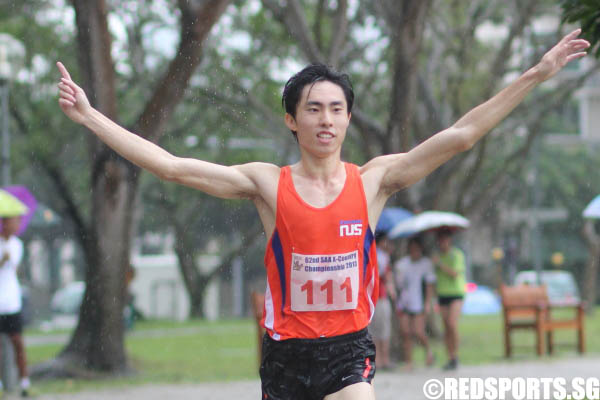 Soh Rui Yong, from the National University of Singapore came in 1st for the Men's Open Category came in at 