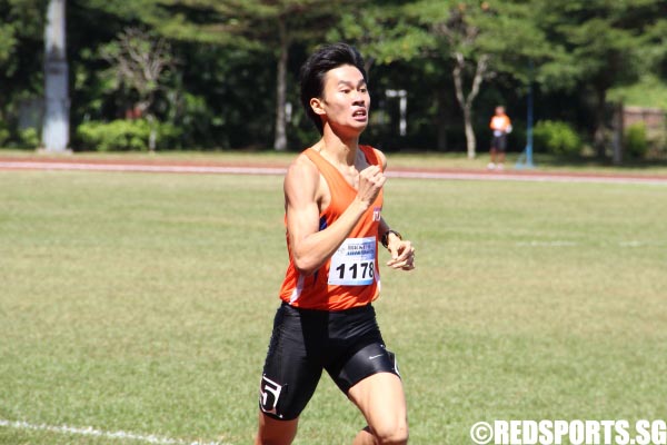 Soh Hua Qun (#1178) of NUS coming in 1st with a time of 1:56.62. (Photo 1 © Joseph Lee/ Red Sports)