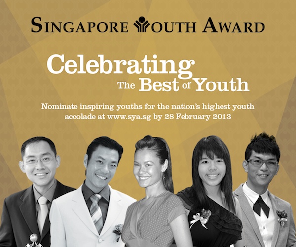singapore youth award nominations 2013