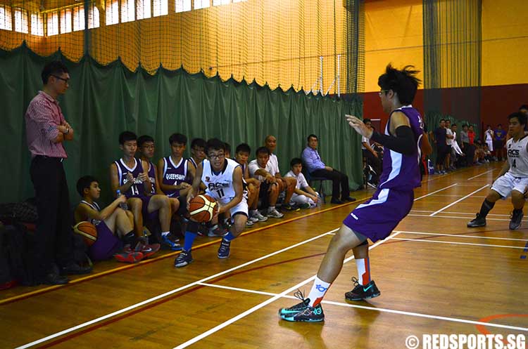 B Division Boys Basketball Anglo-Chinese School Barker vs Queensway Secondary School