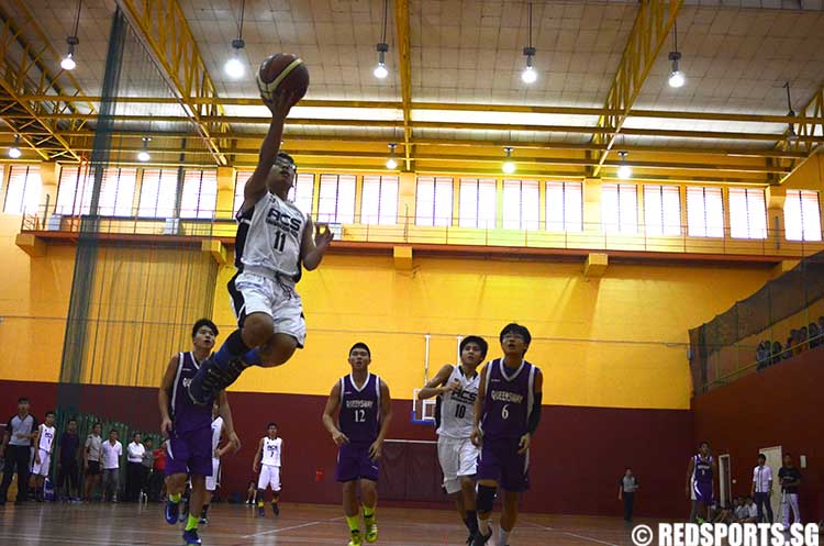 B Division Boys Basketball Anglo-Chinese School Barker vs Queensway Secondary School