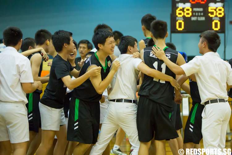 south zone b div basketball final anglo-chinese (barker road) raffles institution