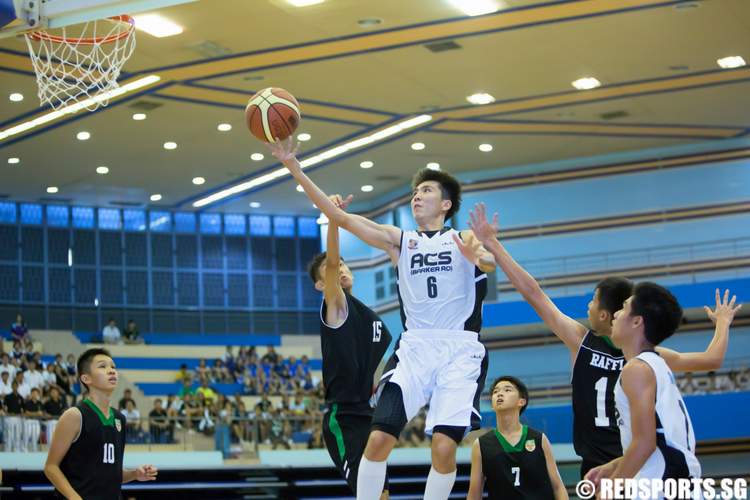 south zone b div basketball final anglo-chinese (barker road) raffles institution