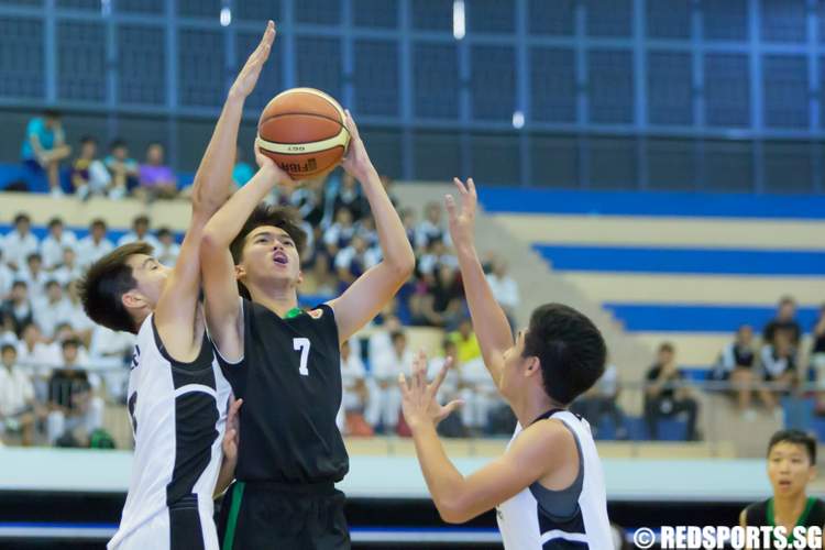 south zone b div basketball final anglo-chinese (barker road) raffles institution