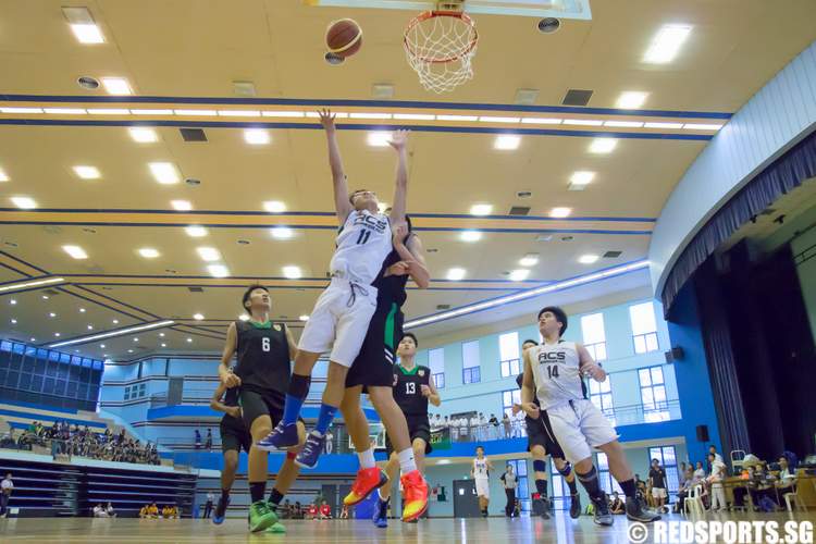 south zone b div basketball final anglo-chinese (barker road) raffles institution