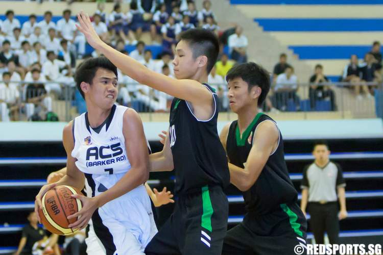 south zone b div basketball final anglo-chinese (barker road) raffles institution