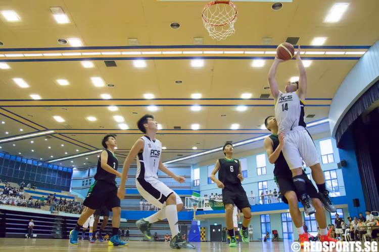 south zone b div basketball final anglo-chinese (barker road) raffles institution