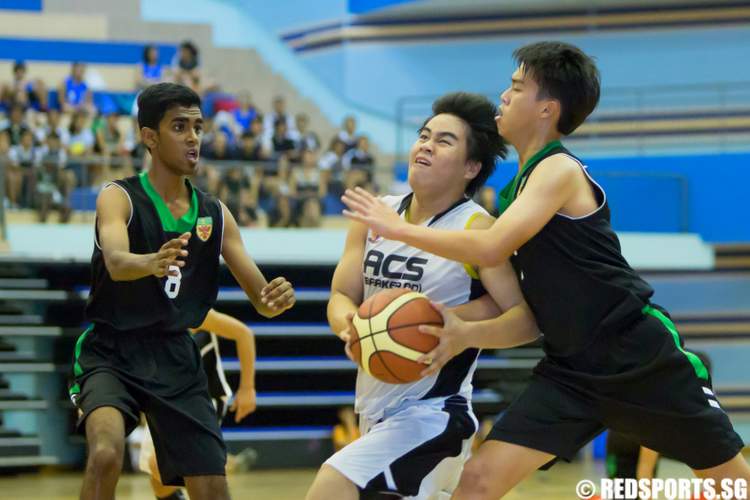 south zone b div basketball final anglo-chinese (barker road) raffles institution