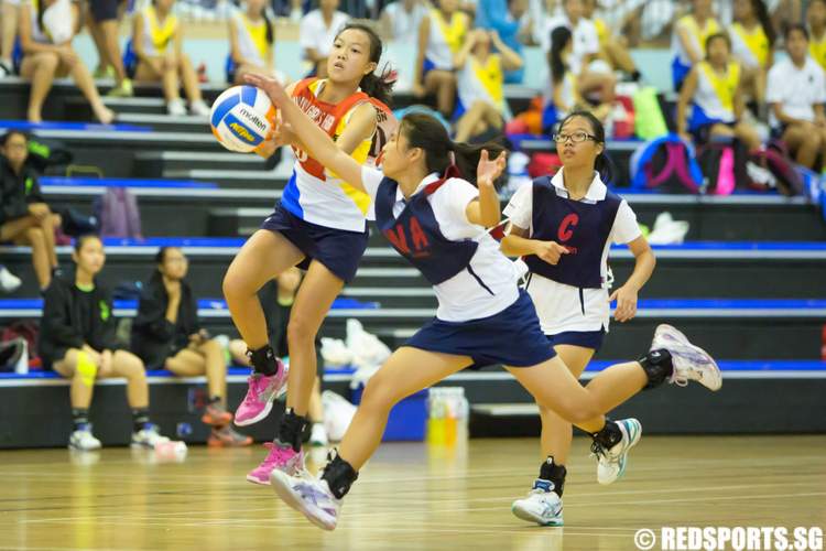 west zone c div netball final nanyang girls' high methodist girls'