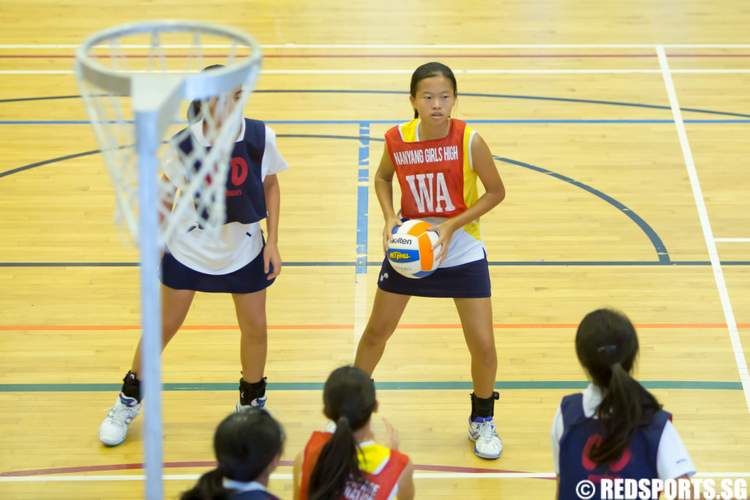 west zone c div netball final nanyang girls' high methodist girls'