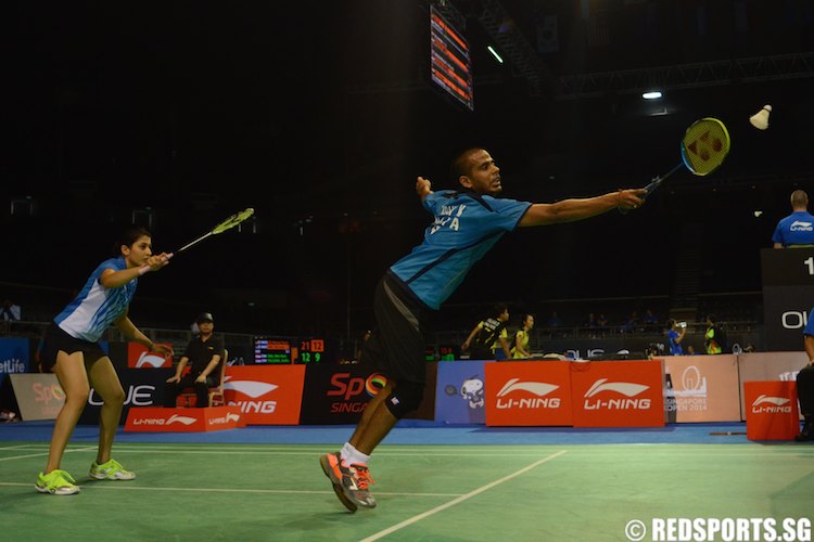 OUE Singapore Badminton Open Mixed Doubles Singapore (Vanessa Neo, Danny Chrisnanta) vs India (Tarun Kona, Ashwini Ponnappa)