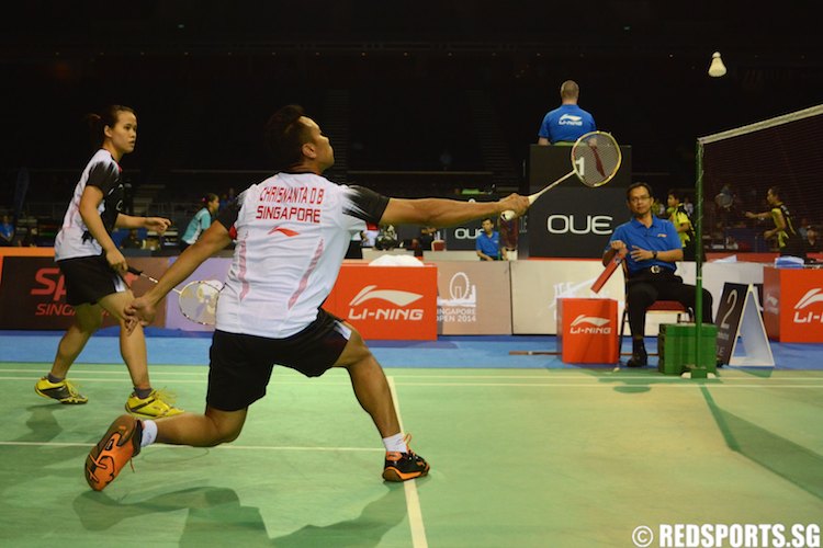 OUE Singapore Badminton Open Mixed Doubles Singapore (Vanessa Neo, Danny Chrisnanta) vs India (Tarun Kona, Ashwini Ponnappa)