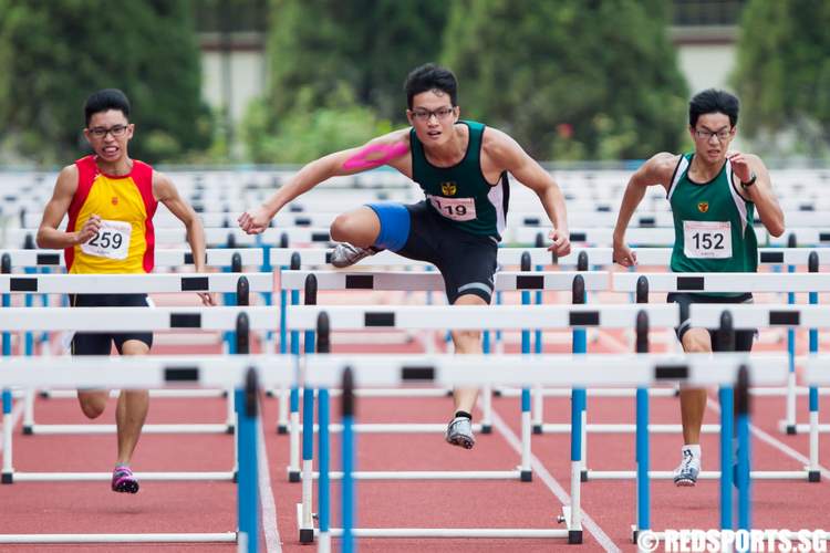 55th National Inter-School Track & Field Championships A Division 110m Hurdles Boys