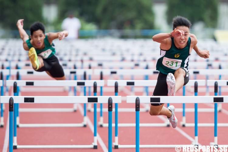 55th National Inter-School Track & Field Championships C Division 100m Hurdles Boys