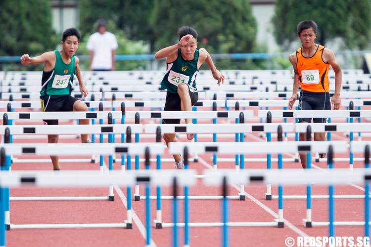 55th National Inter-School Track & Field Championships C Division 100m Hurdles Boys