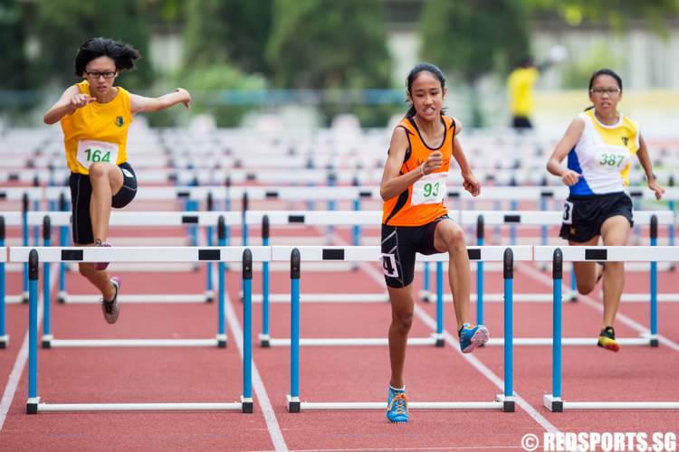 55th National Inter-School Track & Field Championships C Division 80m Hurdles Girls