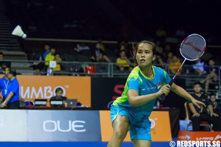 2014 OUE SIngapore Open Women's Doubles Vanessa Neo Fu Mingtian