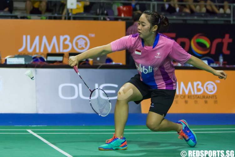 2014 OUE SIngapore Open Women's Doubles Vanessa Neo Fu Mingtian