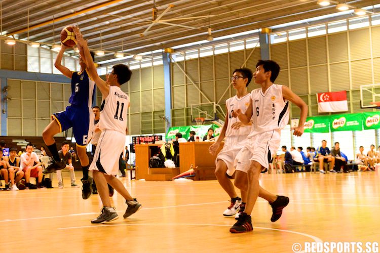 NZ CDIV BBALL Nan Chiau vs Woodlands