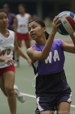 Yio Chu Kang’s WA Serene in action against Sports School. (Photo 1 ...
