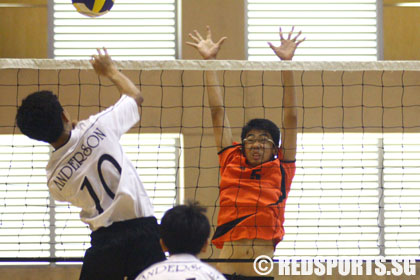 anderson vs hci volleyball