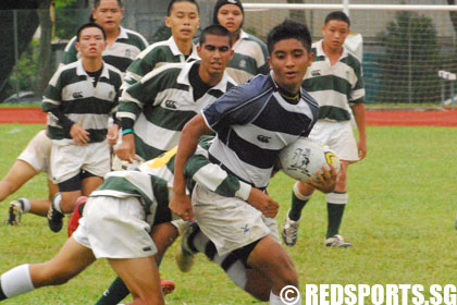 Saints vs SJI B div rugby semi-finals